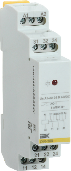 Реле промежуточное IEK OIR-308-ACDC24V - фото