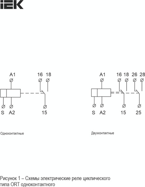 Реле времени IEK ORT-S1-ACDC12-240V