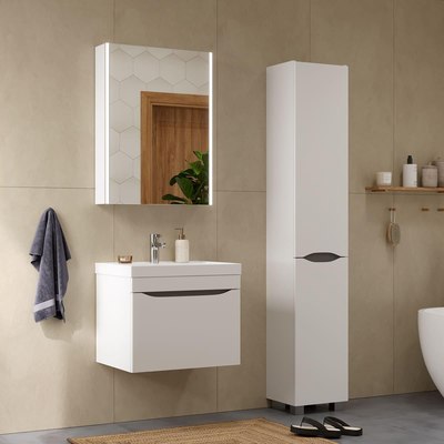 Шкаф с зеркалом для ванной Volna Prime LED 60