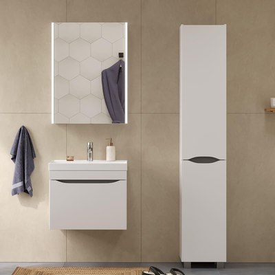 Шкаф с зеркалом для ванной Volna Prime LED 60