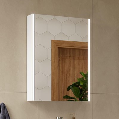 Шкаф с зеркалом для ванной Volna Prime LED 60