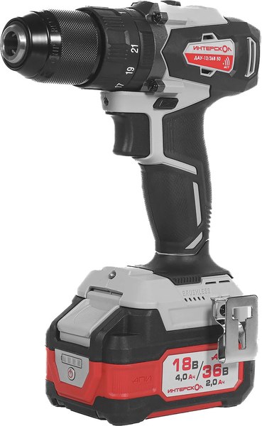 Аккумуляторная дрель-шуруповерт Интерскол DAU-13/36V 50 (850.2.2.70) - фото