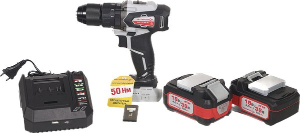 Аккумуляторная дрель-шуруповерт Интерскол DAU-13/36V 50 (850.2.2.70)