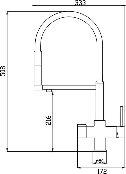 Смеситель Rose R758H
