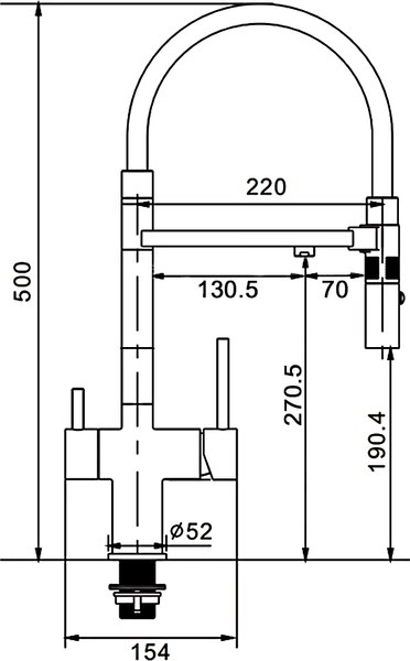 Смеситель Rose R958T