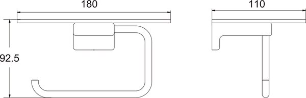 Держатель для туалетной бумаги Rose RG1805T