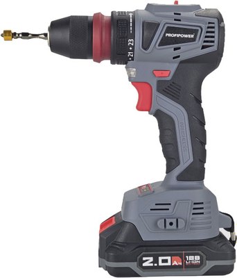 Аккумуляторная дрель-шуруповерт Profipower MKBL-18BM / T0057