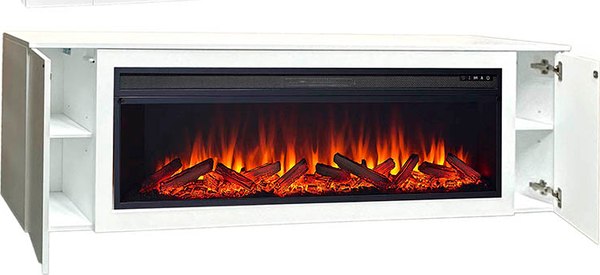 Каминокомплект Смолком Dakota F 2D-fr1 V60 Vision 60 LOG LED (бьянко белый)