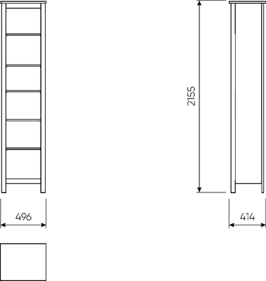 Стеллаж Mio Tesoro Сага 50 2.08.07.100.16