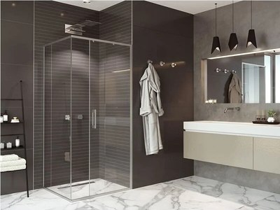 Душевой уголок Alex Baitler 120x80 AB61C120 + стенка SG61C80