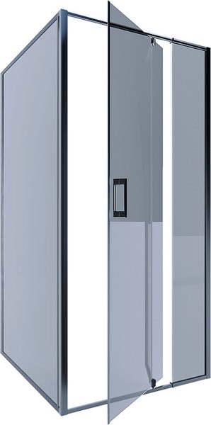 Душевой уголок Alex Baitler 80x200 SG74B80 + стенка AB74B90 - фото