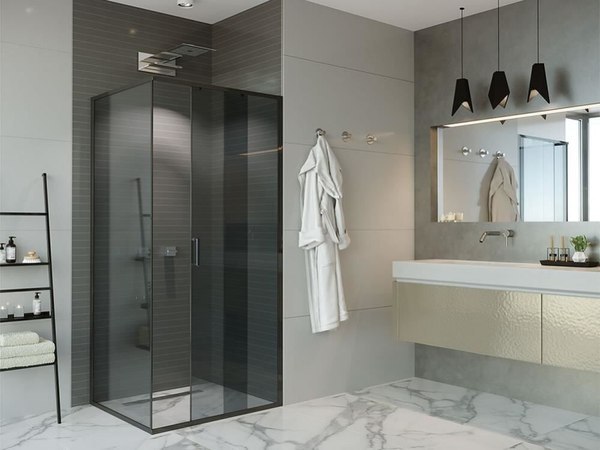 Душевой уголок Alex Baitler 90x200 со стенкой / SG64B90 + AB64B150