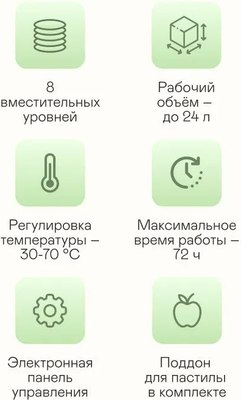 Сушилка для овощей и фруктов Garlyn D-05 Pro