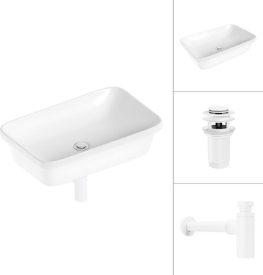 Умывальник Lauter 21370 + клапан 21190W + сифон 21635W - фото