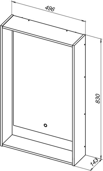 Зеркало Aquanet Милан 50 LED / 336392