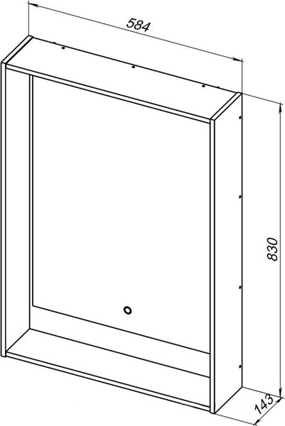 Зеркало Aquanet Милан 60 LED / 336393