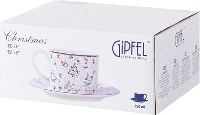 Чашка с блюдцем Gipfel Christmas 42939