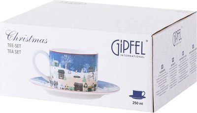 Чашка с блюдцем Gipfel Christmas 42940