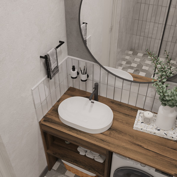 Тумба под умывальник ЗОВ Стамбул 130 / S130LAW0LAWWMC2BC