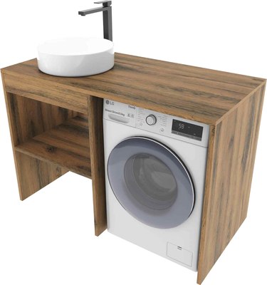 Тумба под умывальник ЗОВ Стамбул 120 / S120LAW0LAWWM (аттик) - фото