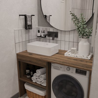 Тумба под умывальник ЗОВ Стамбул 120 / S120LAW0LAWWM (аттик)