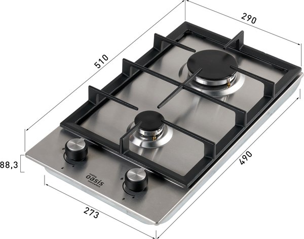 Газовая варочная панель Making Oasis Everywhere P-MEND