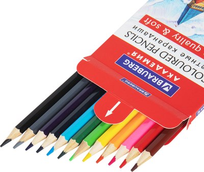 Набор цветных карандашей Brauberg Академия / 181864