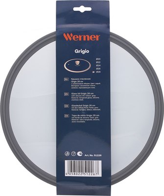 Крышка стеклянная Werner Grigio 51226
