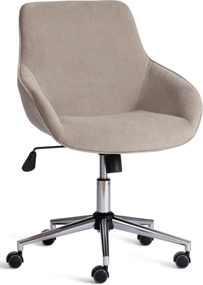 Кресло офисное Tetchair Dublin хром/вельвет - фото