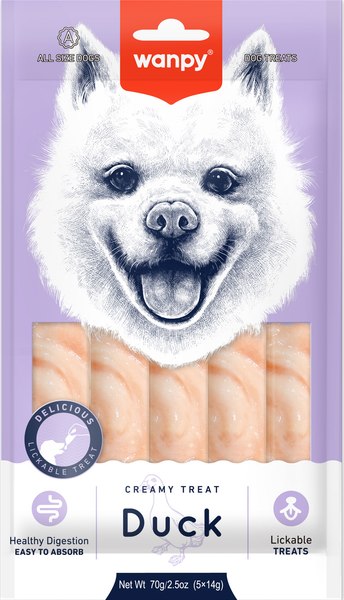 Лакомство для собак Wanpy Dog Нежное пюре из утки - фото