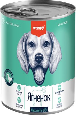Влажный корм для собак Wanpy Dog ягненок - фото