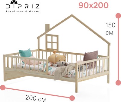 Кровать-тахта Dipriz Loki 90x200 / Д.80063.1