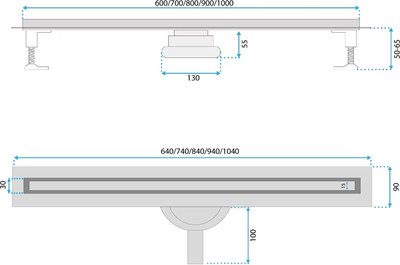 Трап для душа REA Neox Slim Pro 800 / REA-G2710
