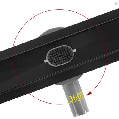 Трап для душа REA Neox Pro Black / REA-G7803