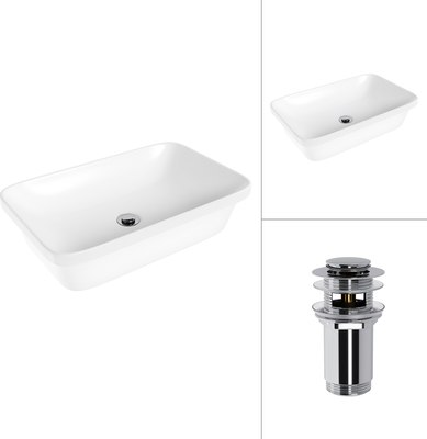 Умывальник Lauter 21370 + клапан 21190CH - фото