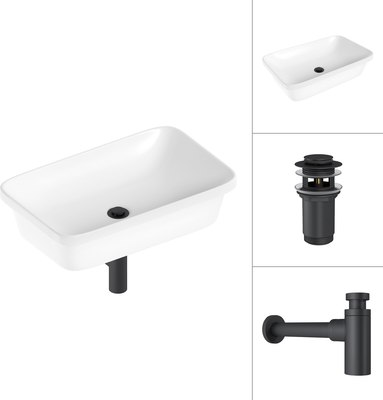 Умывальник Lauter 21370 + клапан 21190B + сифон 21635B - фото