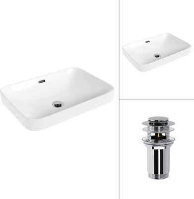 Умывальник Lauter 21441A + клапан 21190CH - фото