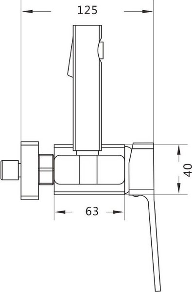 Гигиенический душ со смесителем Shevanik S8505T-1