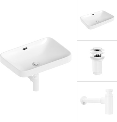 Умывальник Lauter 21441A + клапан 21190W + сифон 21635W - фото