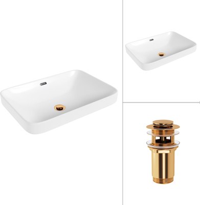 Умывальник Lauter 21441B + клапан 21190G - фото