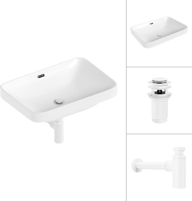 Умывальник Lauter 21441B + клапан 21190W + сифон 21635W - фото