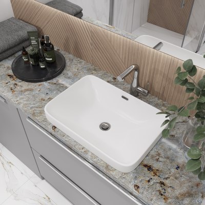 Умывальник Lauter 21441B + клапан 21190W + сифон 21635W