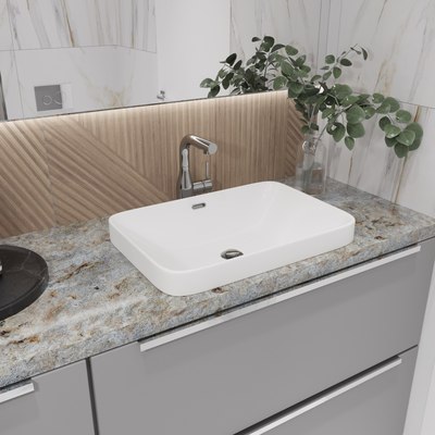 Умывальник Lauter 21441B + клапан 21190W + сифон 21635W