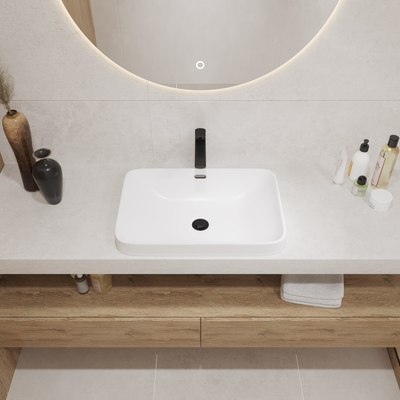 Умывальник Lauter 21441B + клапан 21190G + сифон 21635G