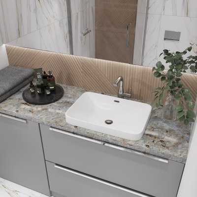 Умывальник Lauter 21441B + клапан 21190CH + сифон 21635CH