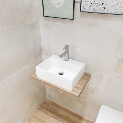 Умывальник Lauter 21344 + клапан 21190W + сифон 21635W