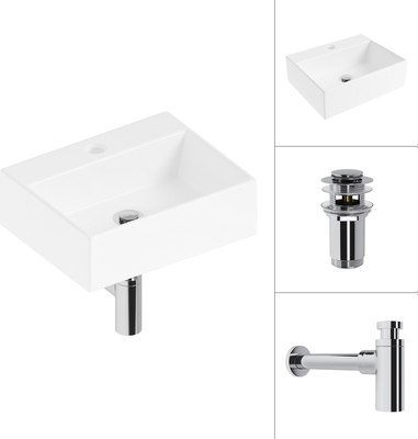 Умывальник Lauter 21344 + клапан 21190CH + сифон 21635CH - фото