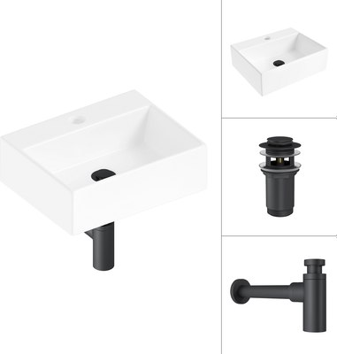 Умывальник Lauter 21344 + клапан 21190B + сифон 21635B - фото