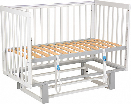 Детская кроватка Polini Kids Simple 341 с маятником / 0003167-16