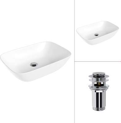 Умывальник Lauter 21454 + клапан 21190CH - фото